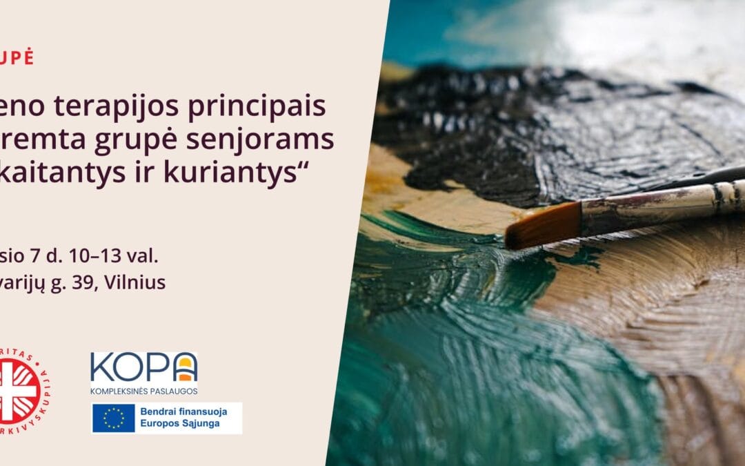 Meno terapijos principais paremta grupė senjorams „Skaitantys ir kuriantys”