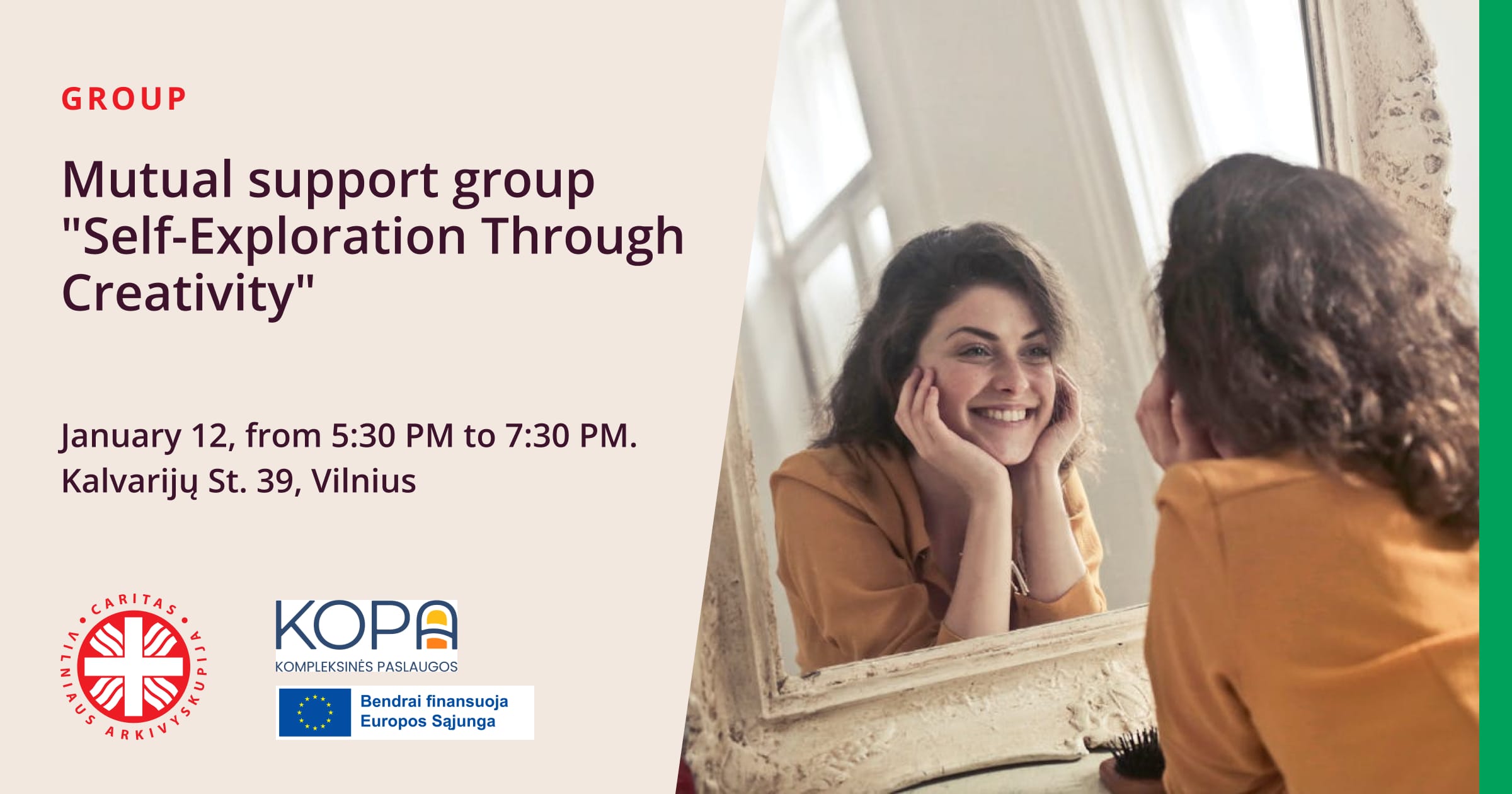 Mutual support group „Self-Exploration Through Creativity”