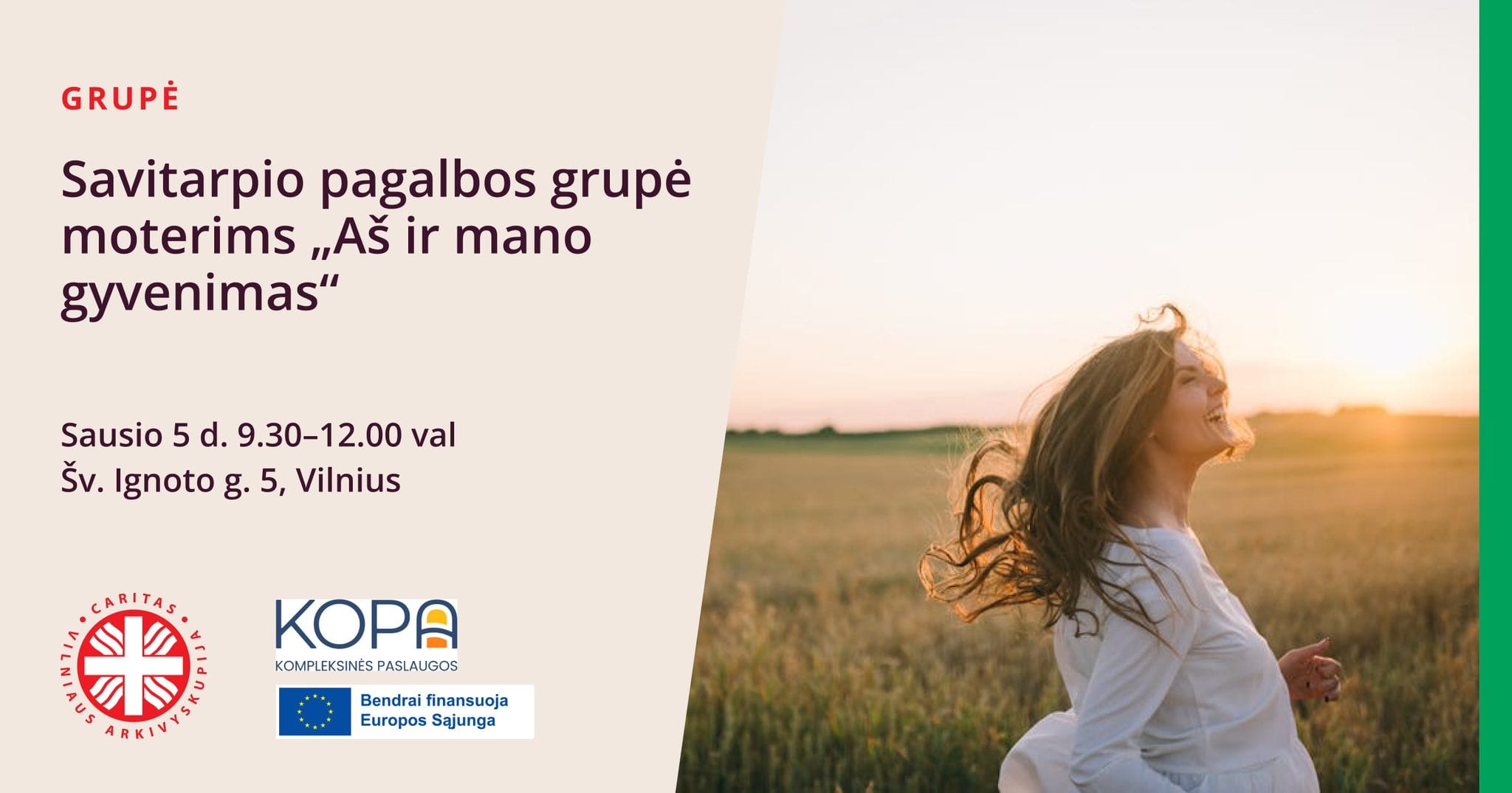 Savitarpio pagalbos grupė moterims „Aš ir mano gyvenimas“