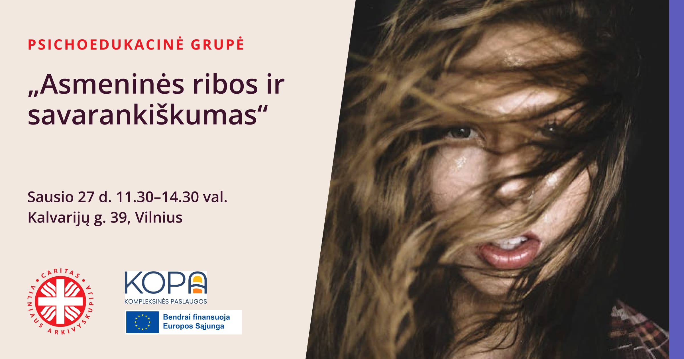 Psichoedukacinė grupė „Asmeninės ribos ir savarankiškumas“