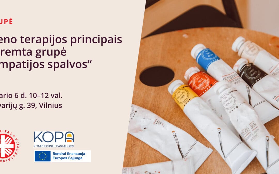 Meno terapijos principais paremta grupė „Empatijos spalvos“