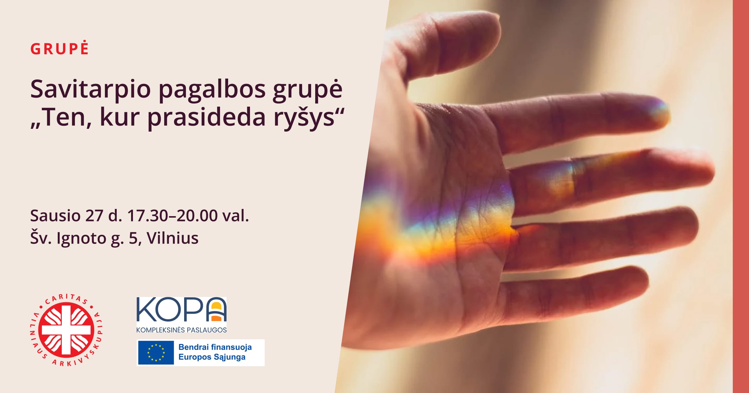 Savitarpio pagalbos grupė „Ten, kur prasideda ryšys” 2026-01-27