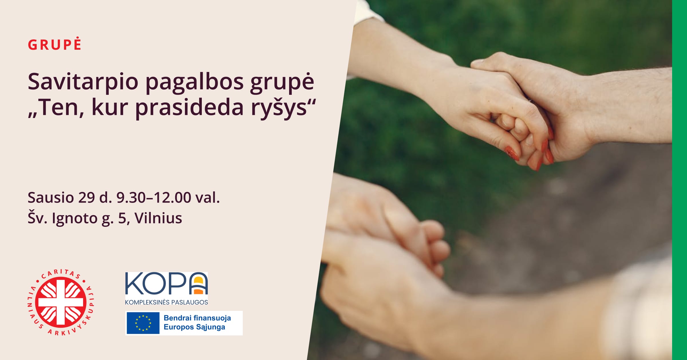 Savitarpio pagalbos grupė „Ten, kur prasideda ryšys” 2026-01-29