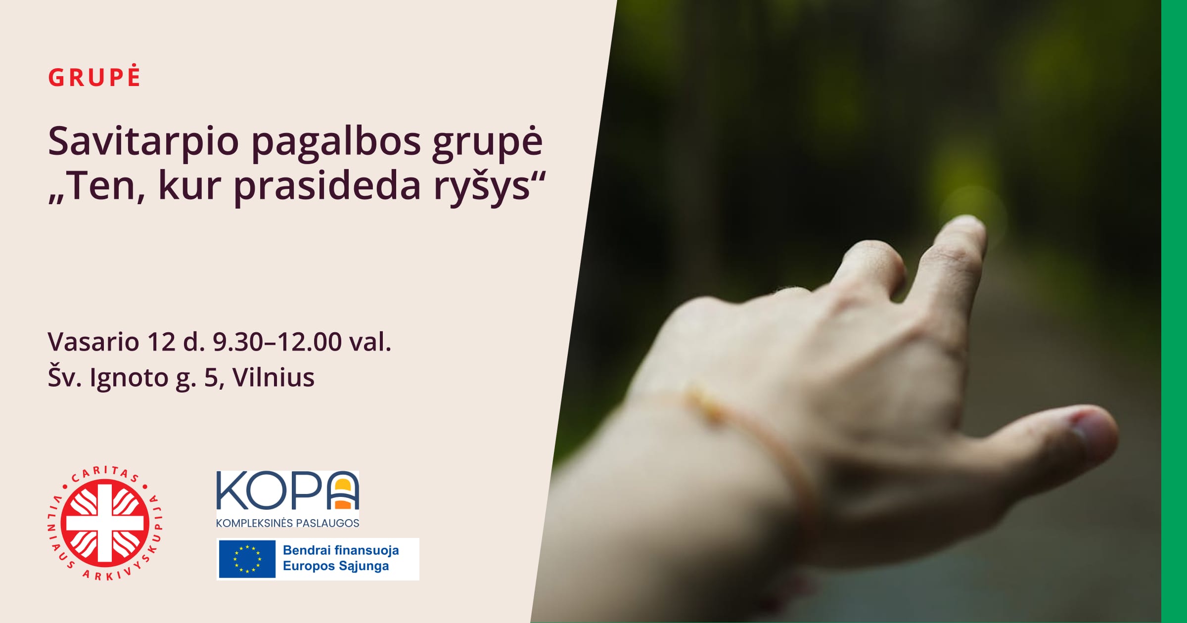 Savitarpio pagalbos grupė „Ten, kur prasideda ryšys“ 2026-02-12