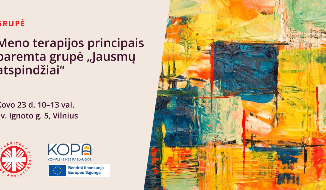 Meno terapijos principais paremta grupė ,,Jausmų atspindžiai“
