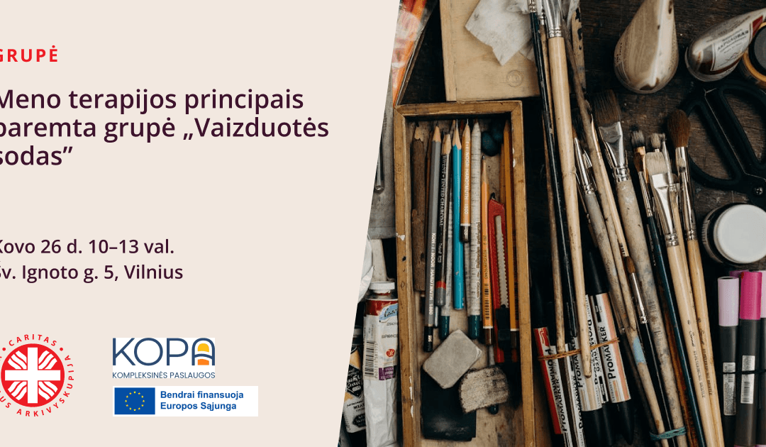 Meno terapijos principais paremta grupė ,,Vaizduotės sodas“
