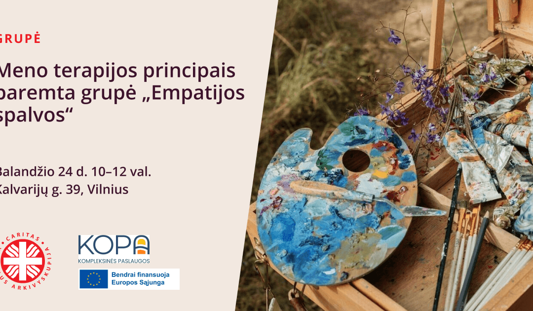 Meno terapijos principais paremta grupė „Empatijos spalvos“