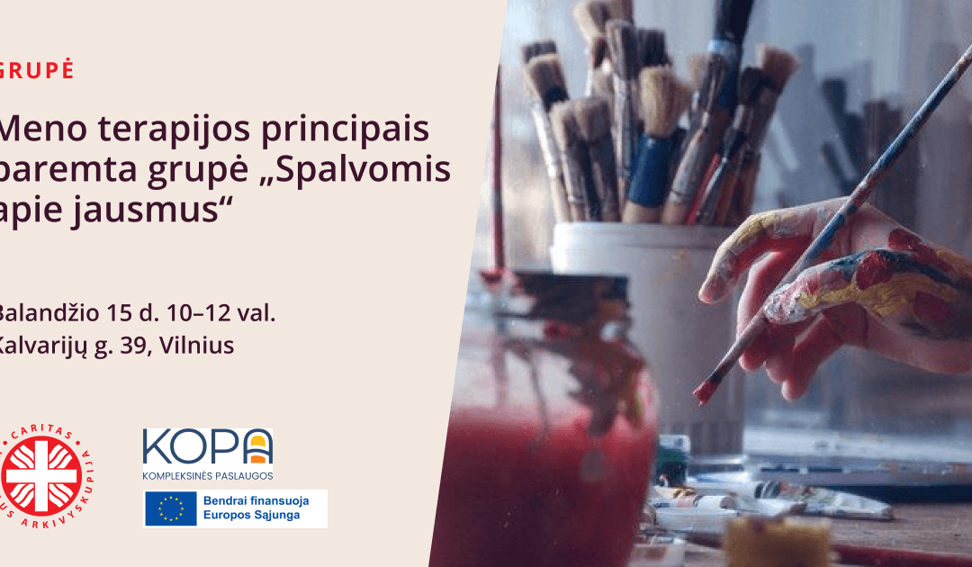 Meno terapijos principais paremta grupė „Spalvomis apie jausmus“