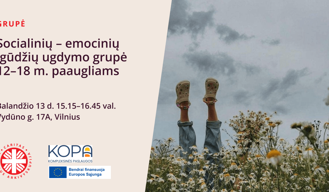 Socialinių – emocinių įgūdžių ugdymo grupė 12-18 m. paaugliams
