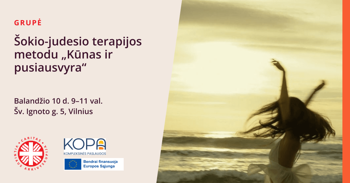 Grupė šokio-judesio terapijos metodu „Kūnas ir pusiausvyra“