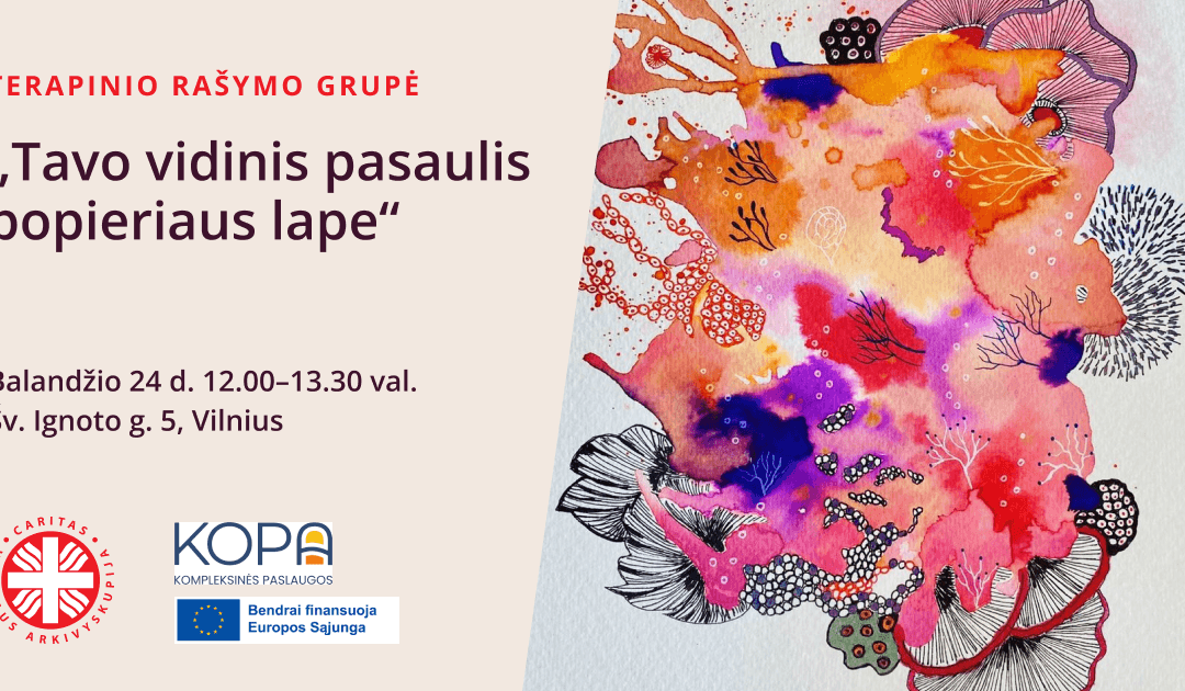 Terapinio rašymo grupė „Tavo vidinis pasaulis popieriaus lape”