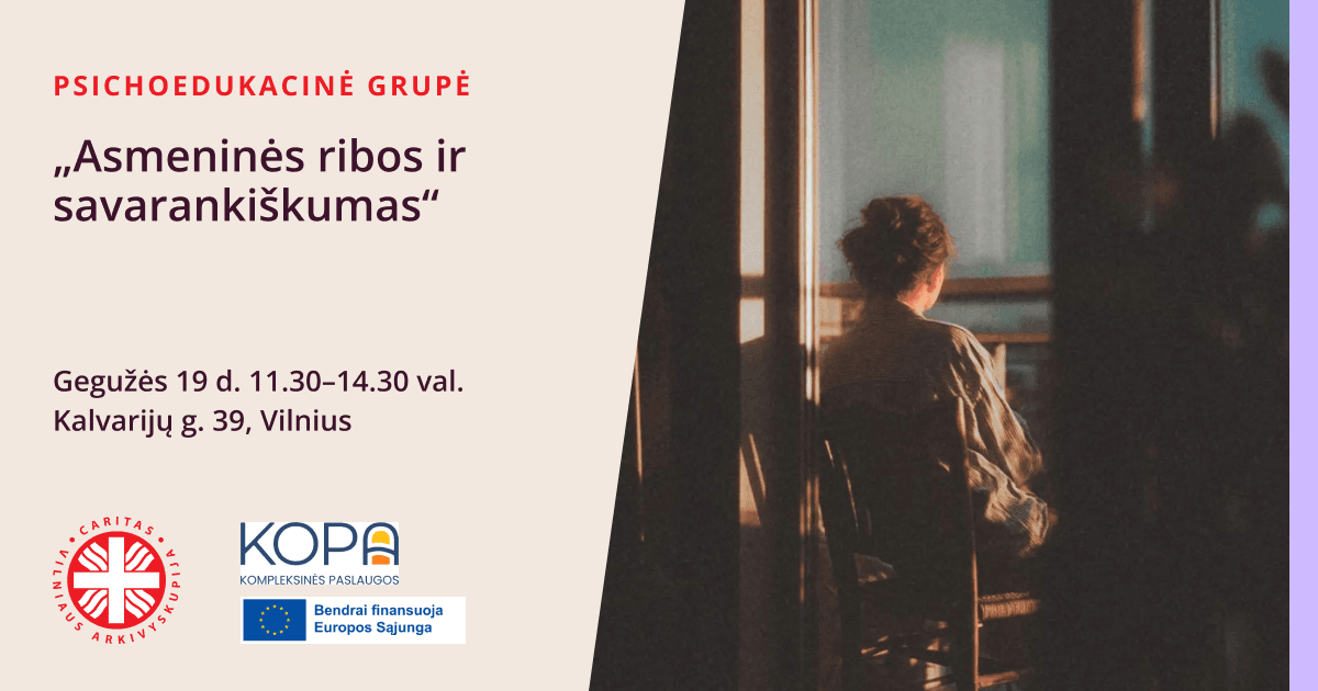 Psichoedukacinė grupė „Asmeninės ribos ir savarankiškumas“