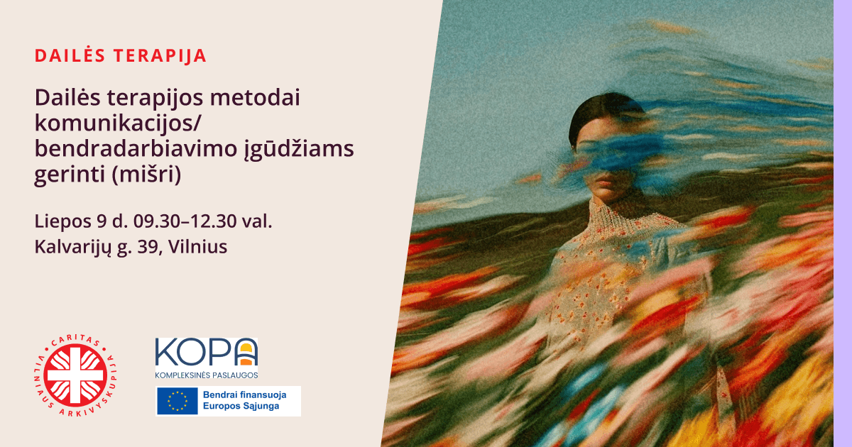 Dailės terapijos metodai komunikacijos/bendradarbiavimo įgūdžiams gerinti (mišri)