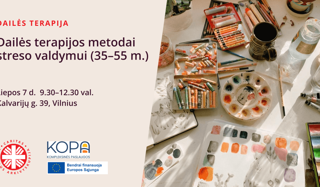Dailės terapijos metodai streso valdymui (35-55 m.)