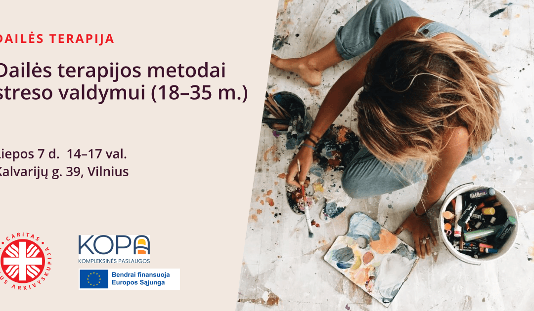 Dailės terapijos metodai streso valdymui (18-35 m.)