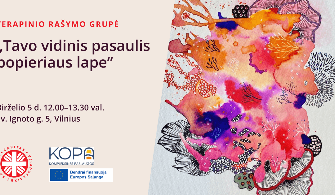 Terapinio rašymo grupė „Tavo vidinis pasaulis popieriaus lape”