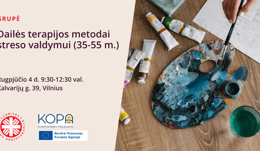 Dailės terapijos metodai streso valdymui (35-55 m.)