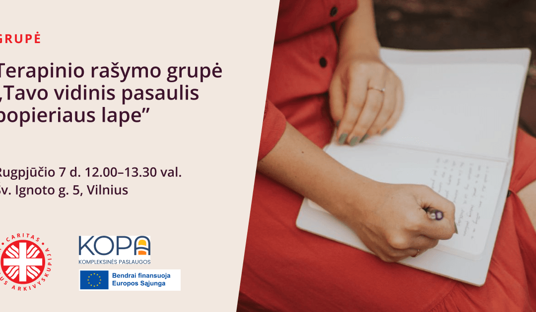 Terapinio rašymo grupė „Tavo vidinis pasaulis popieriaus lape”