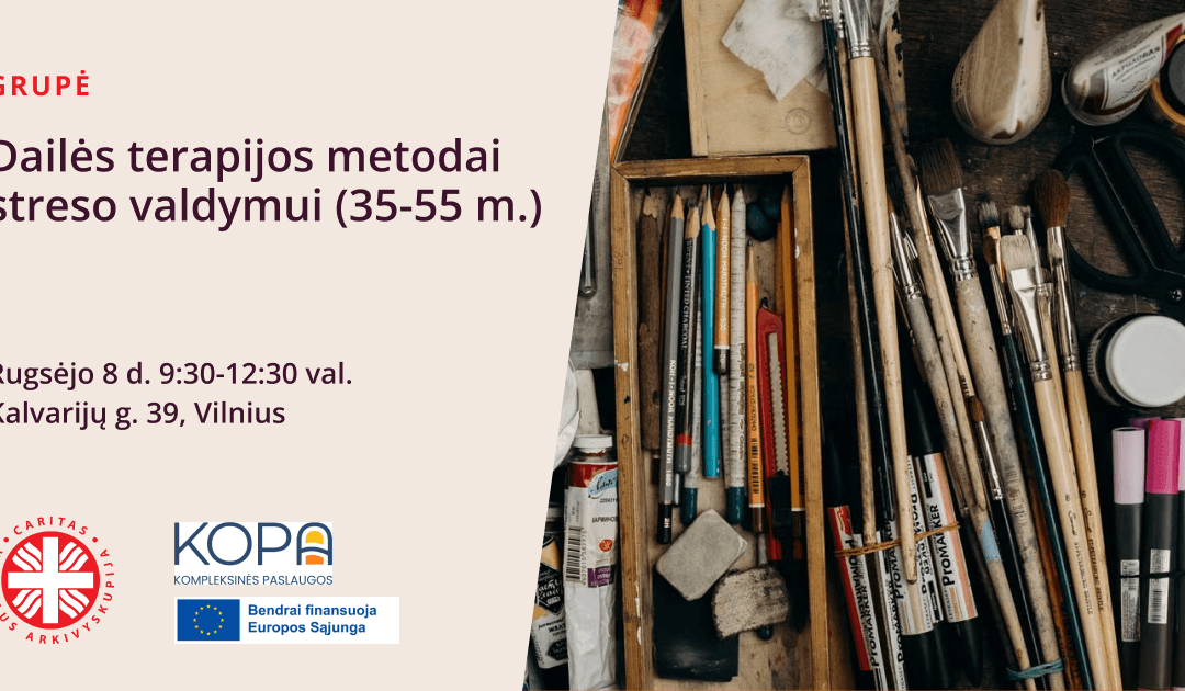 Dailės terapijos metodai streso valdymui (35-55 m.)
