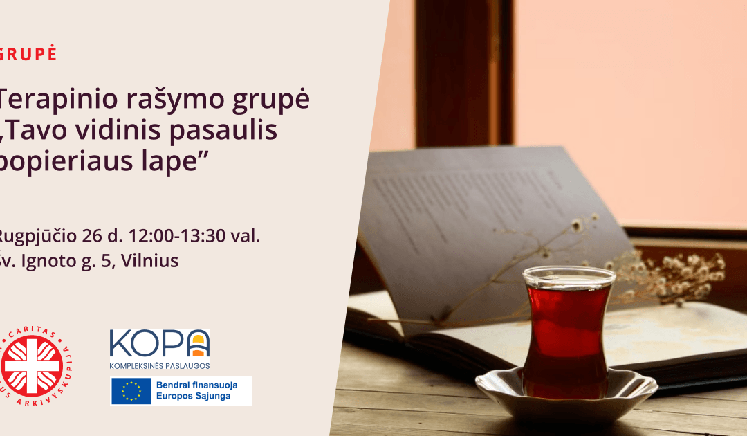 Terapinio rašymo grupė „Tavo vidinis pasaulis popieriaus lape”