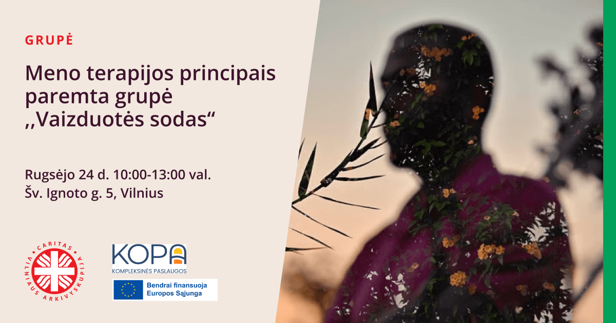 Meno terapijos principais paremta grupė ,,Vaizduotės sodas“
